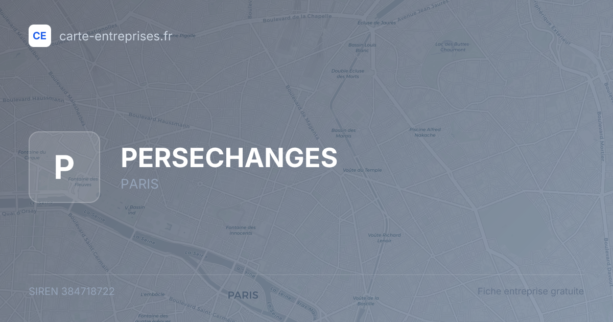 PERSECHANGES — 384718722 — fiche entreprise