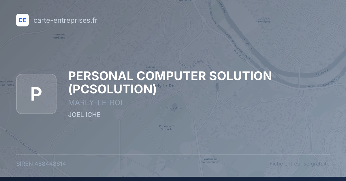 PERSONAL COMPUTER SOLUTION (PCSOLUTION) — 488448614 — fiche entreprise