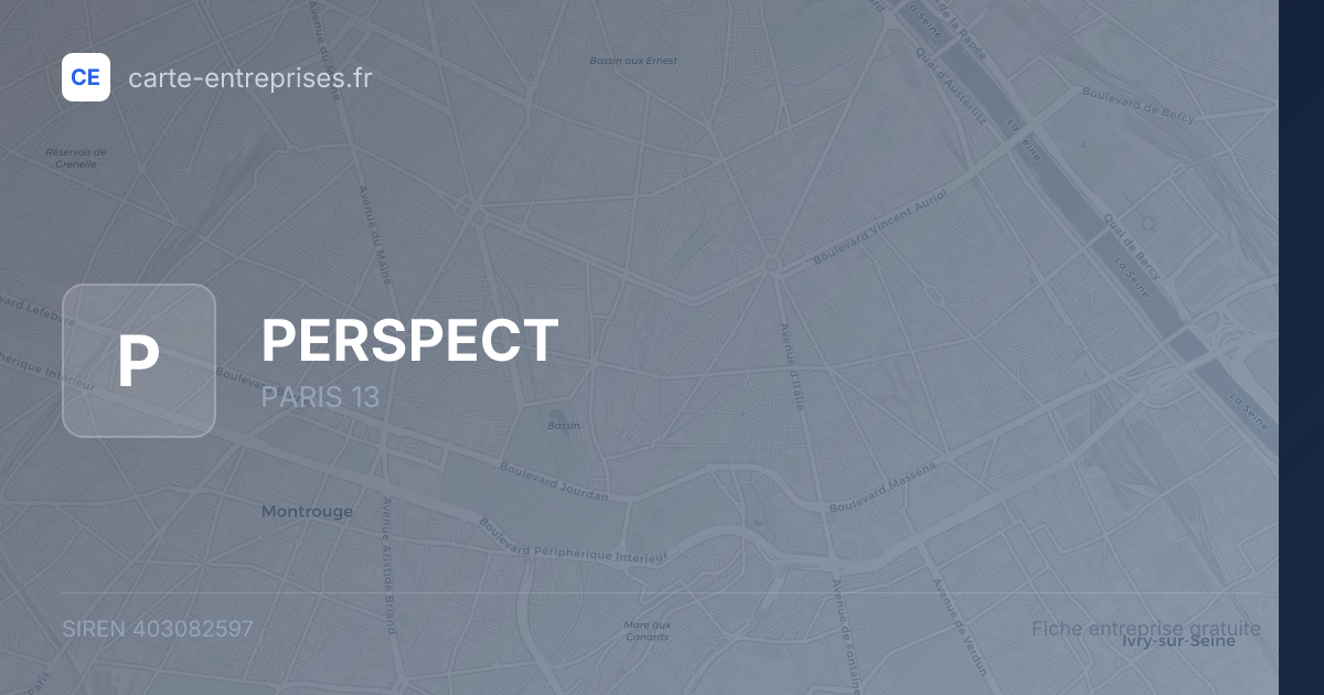 PERSPECT — 403082597 — fiche entreprise