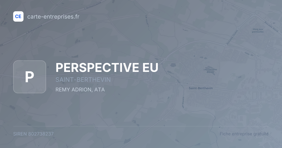 PERSPECTIVE EU — 802738237 — fiche entreprise