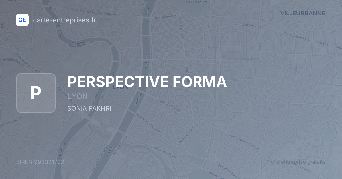 PERSPECTIVE FORMA — 993321702 — fiche entreprise