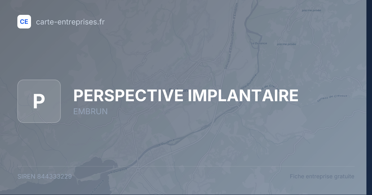 PERSPECTIVE IMPLANTAIRE — 844333229 — fiche entreprise
