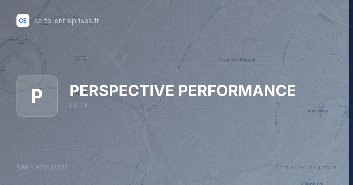 PERSPECTIVE PERFORMANCE — 923533202 — fiche entreprise