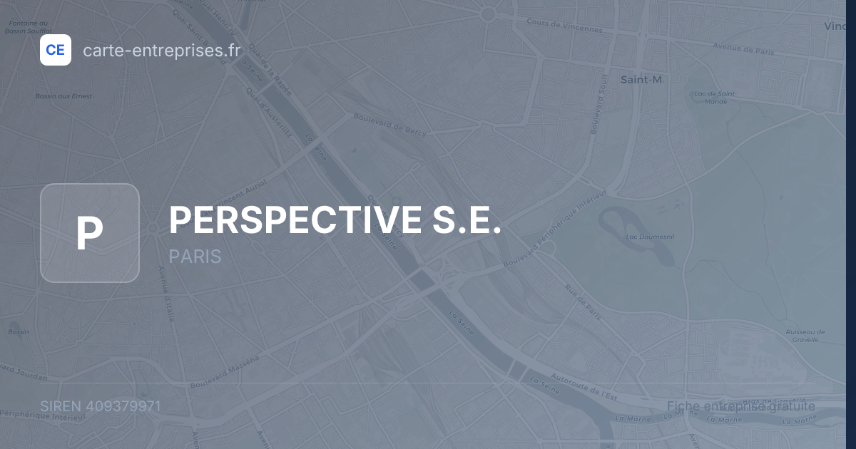 PERSPECTIVE S.E. — 409379971 — fiche entreprise