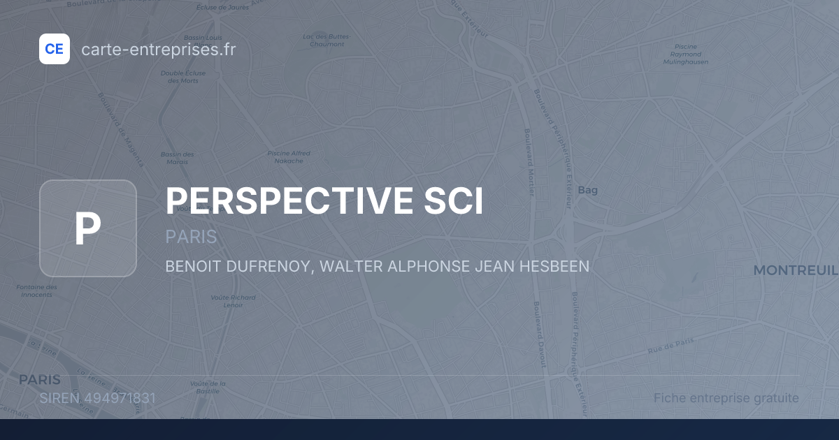 PERSPECTIVE SCI — 494971831 — fiche entreprise