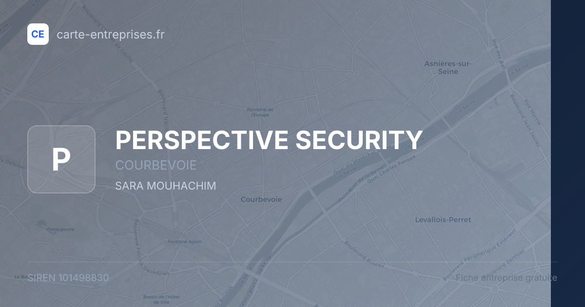 PERSPECTIVE SECURITY — 101498830 — fiche entreprise
