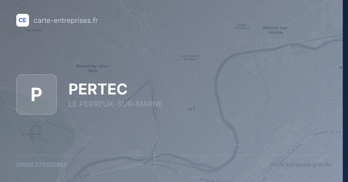 PERTEC — 320302862 — fiche entreprise
