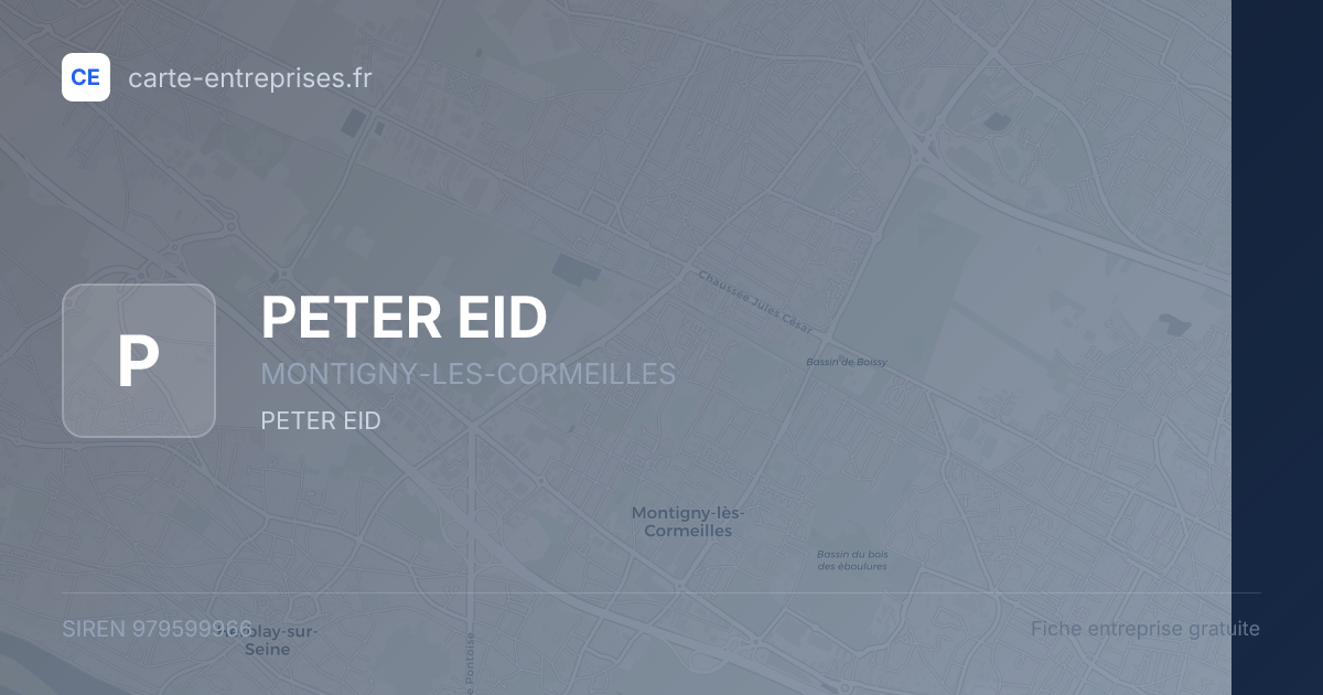 PETER EID — 979599966 — fiche entreprise