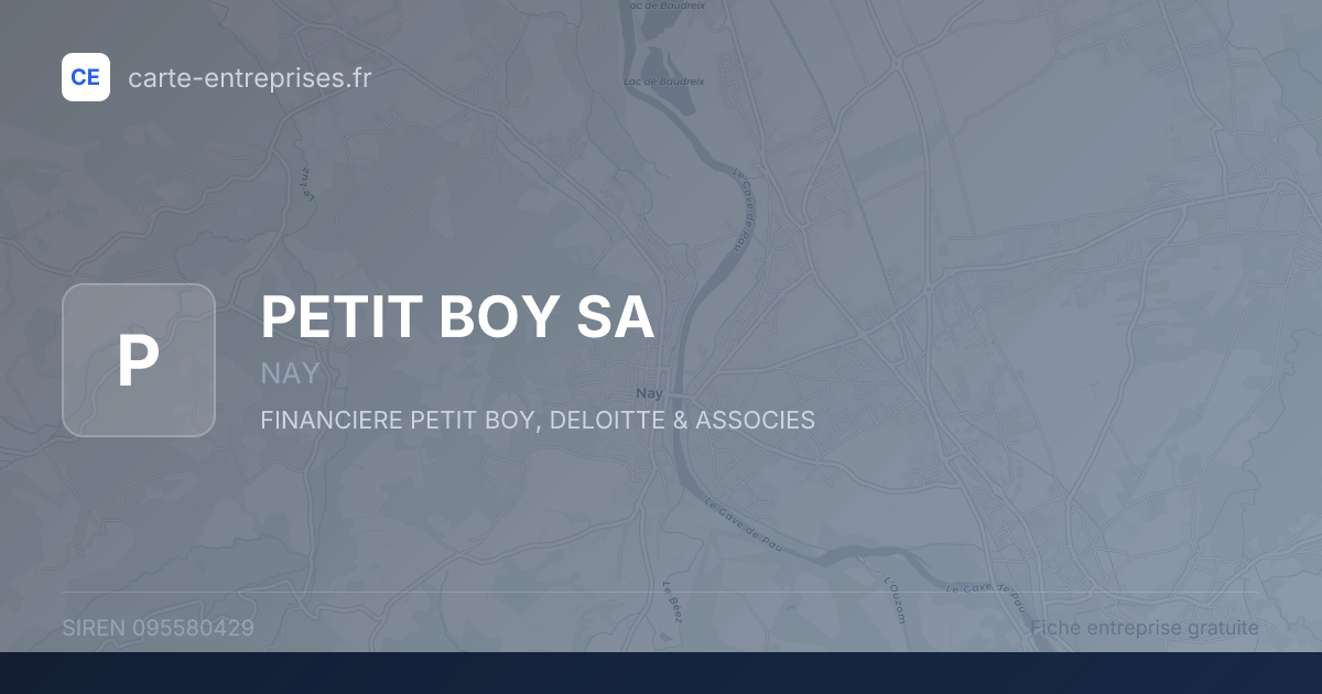 PETIT BOY SA — 095580429 — fiche entreprise