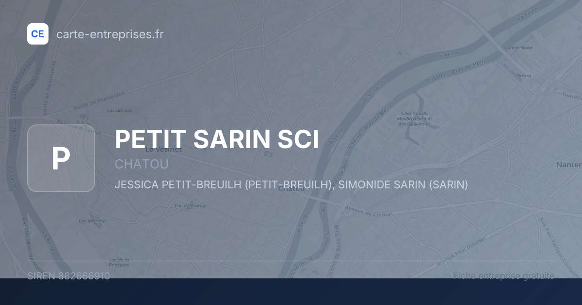 PETIT SARIN SCI — 882666910 — fiche entreprise