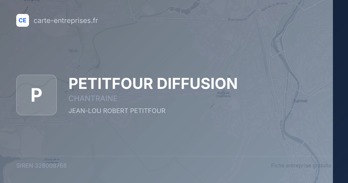 PETITFOUR DIFFUSION — 328008768 — fiche entreprise