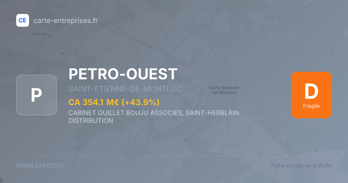PETRO-OUEST — 824113013 — fiche entreprise