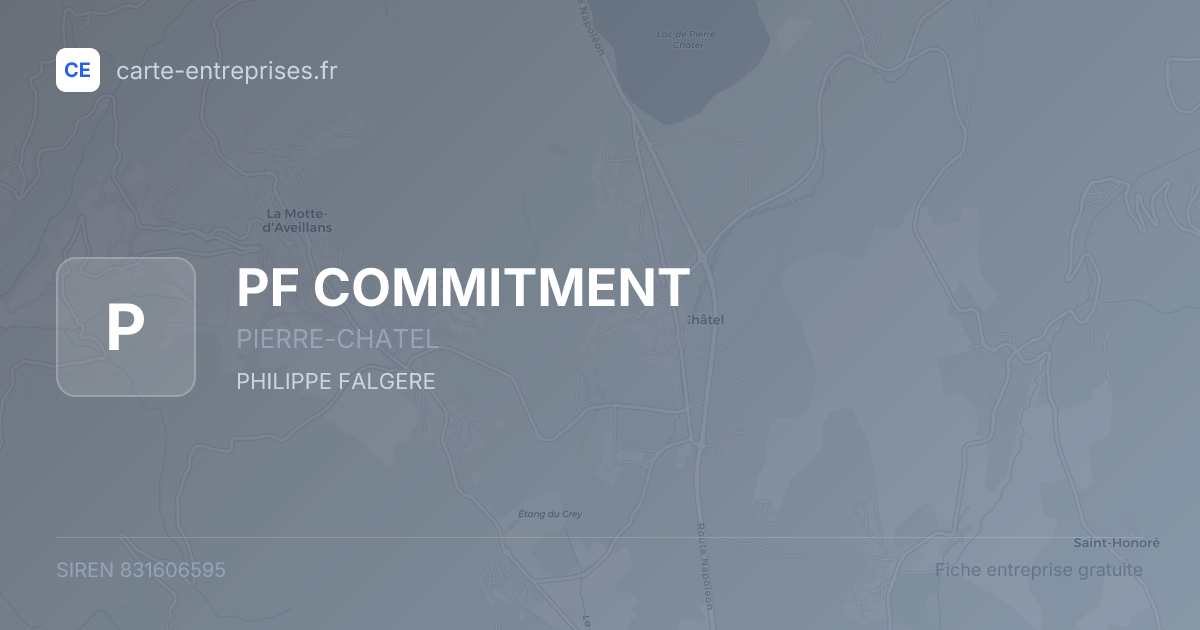 PF COMMITMENT — 831606595 — fiche entreprise