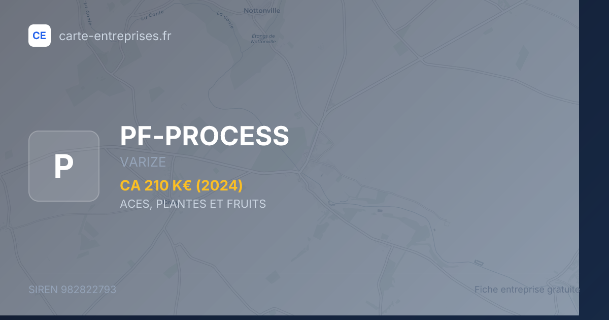 PF-PROCESS — 982822793 — fiche entreprise