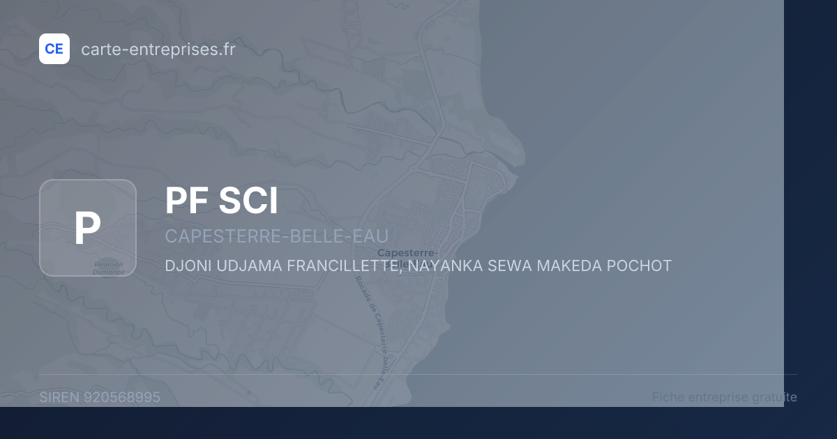 PF SCI — 920568995 — fiche entreprise