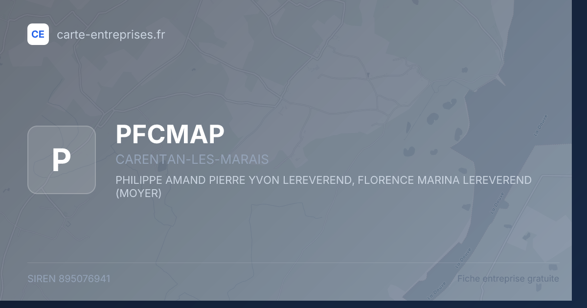 PFCMAP — 895076941 — fiche entreprise