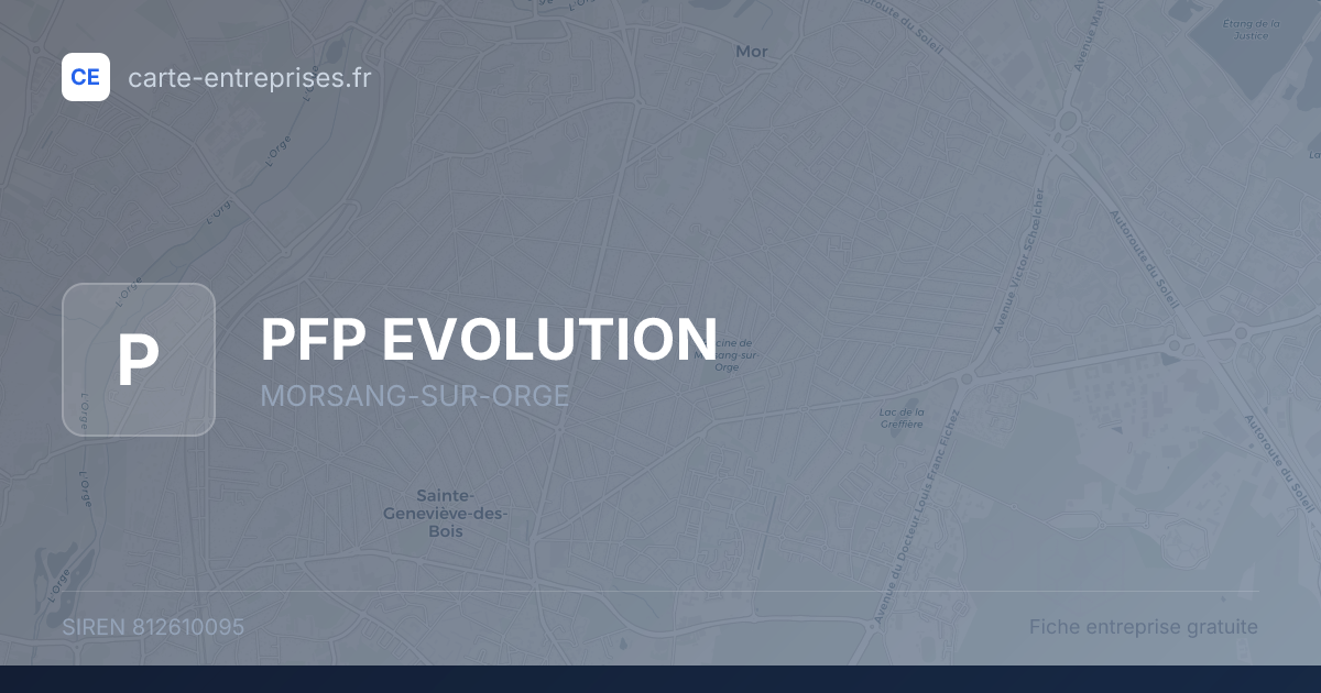 PFP EVOLUTION — 812610095 — fiche entreprise