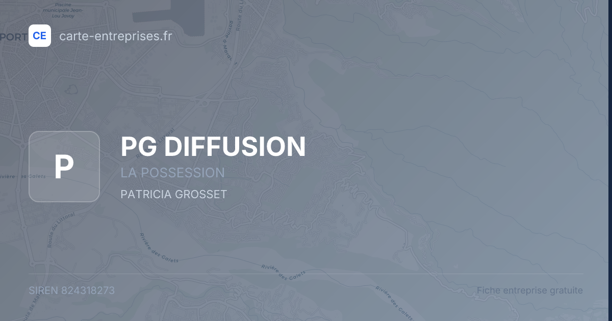 PG DIFFUSION — 824318273 — fiche entreprise