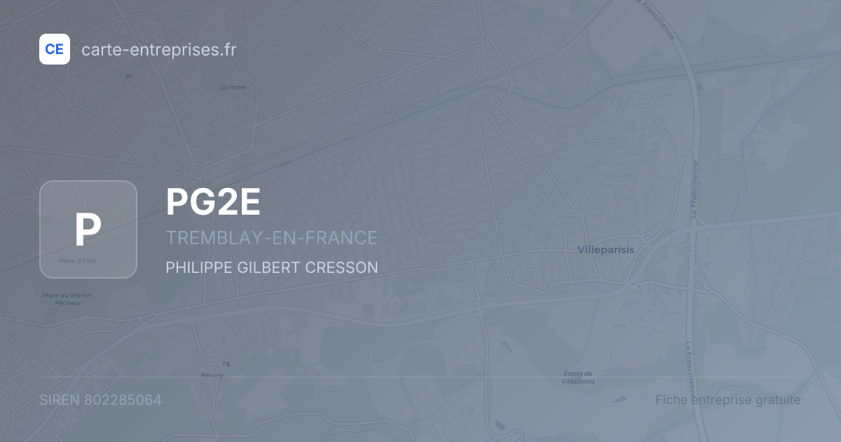 PG2E — 802285064 — fiche entreprise