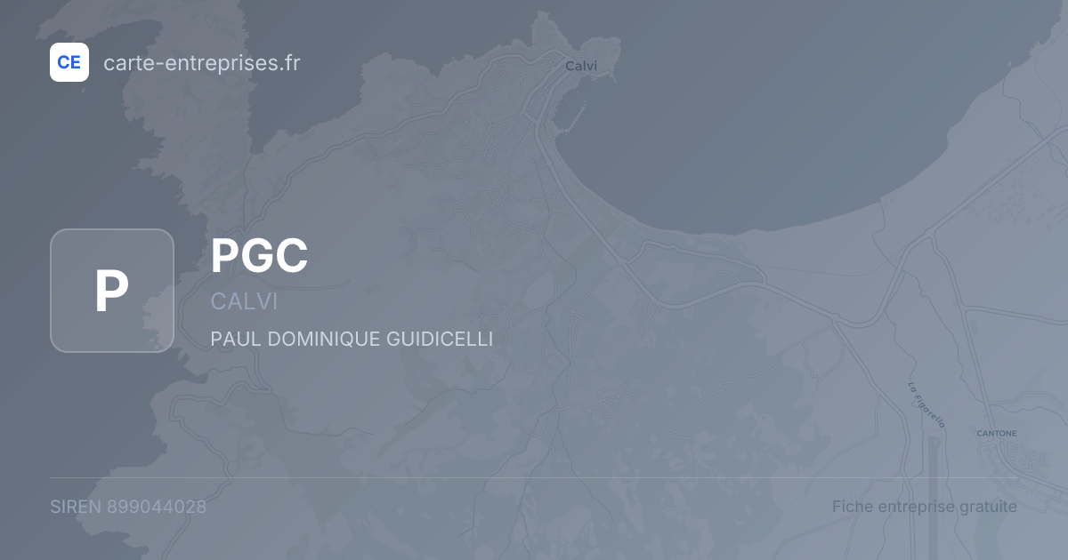 PGC — 899044028 — fiche entreprise