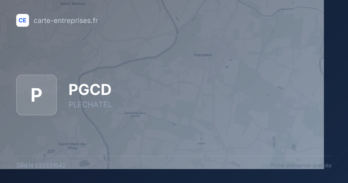 PGCD — 533331542 — fiche entreprise