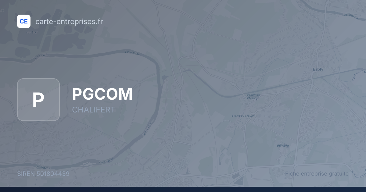 PGCOM — 501804439 — fiche entreprise