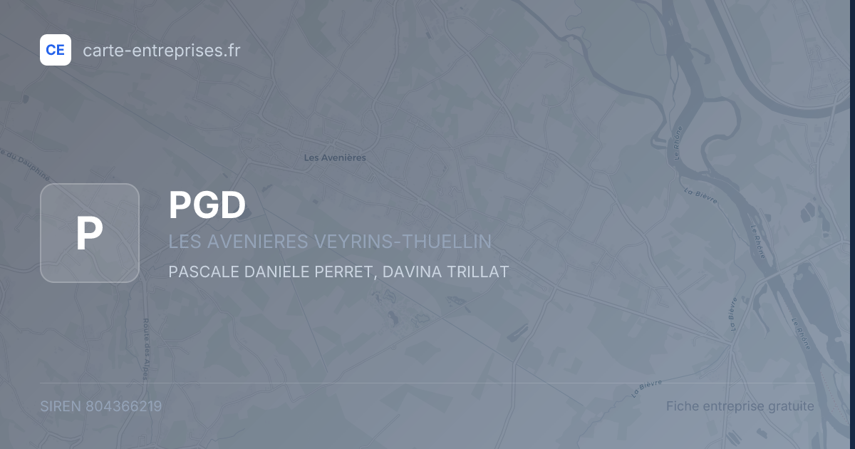PGD — 804366219 — fiche entreprise