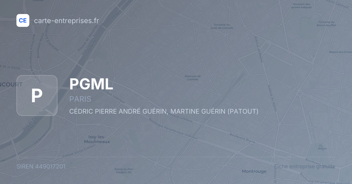 PGML — 449017201 — fiche entreprise