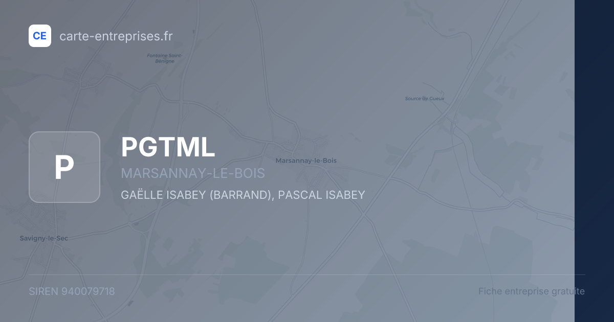 PGTML — 940079718 — fiche entreprise