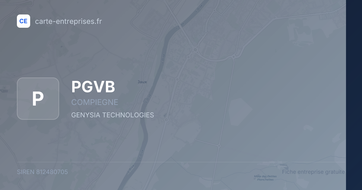 PGVB — 812480705 — fiche entreprise
