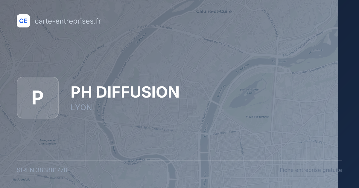PH DIFFUSION — 383881778 — fiche entreprise