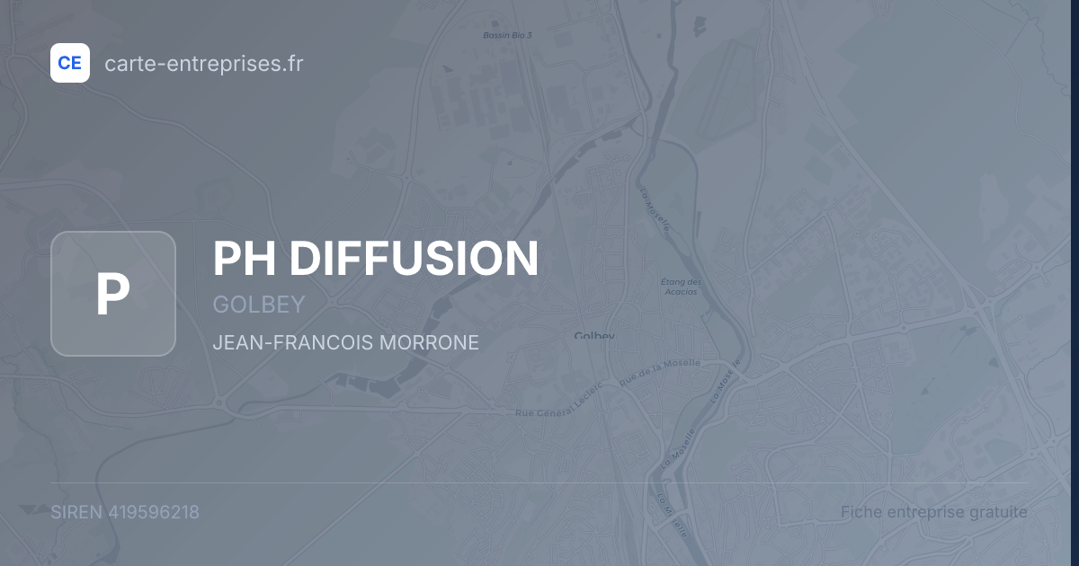 PH DIFFUSION — 419596218 — fiche entreprise