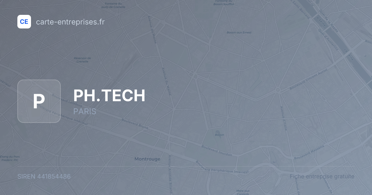 PH.TECH — 441854486 — fiche entreprise
