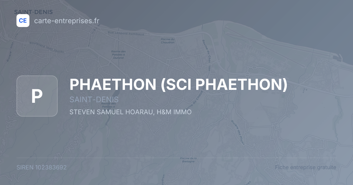 PHAETHON (SCI PHAETHON) — 102383692 — fiche entreprise