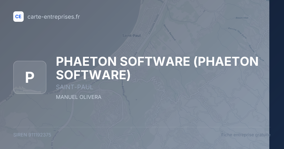 PHAETON SOFTWARE — 911192375 — fiche entreprise