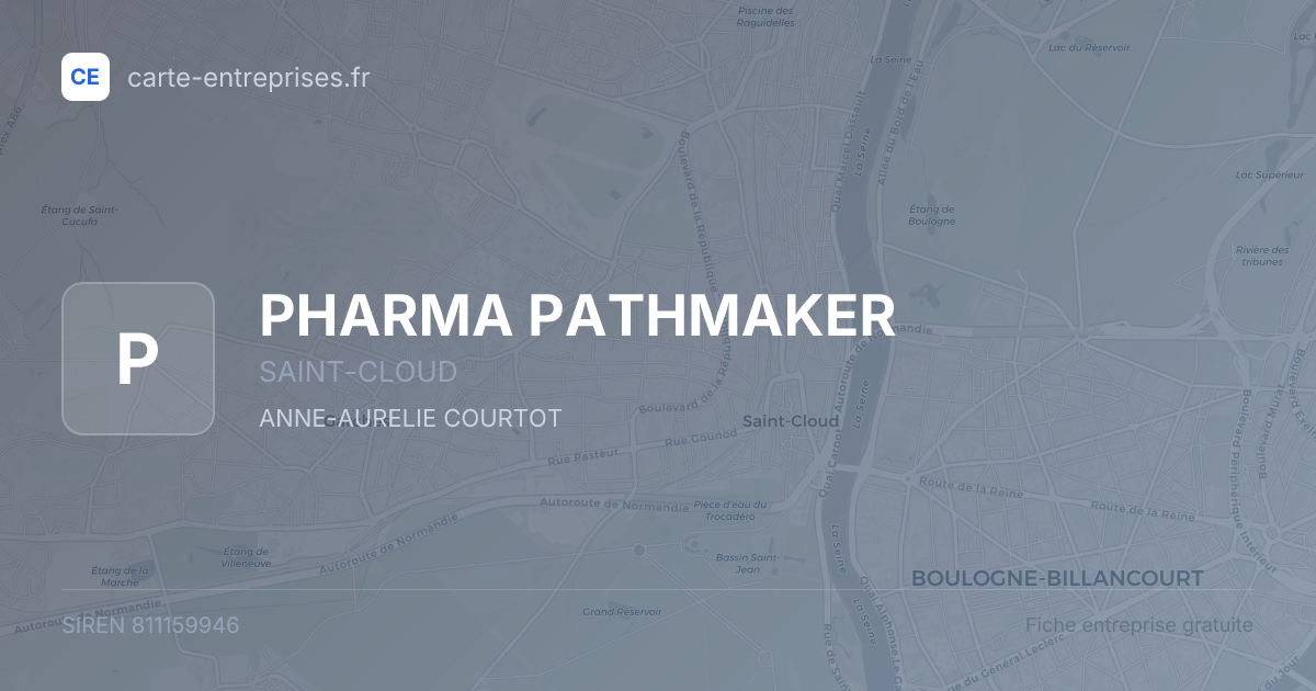 PHARMA PATHMAKER — 811159946 — fiche entreprise