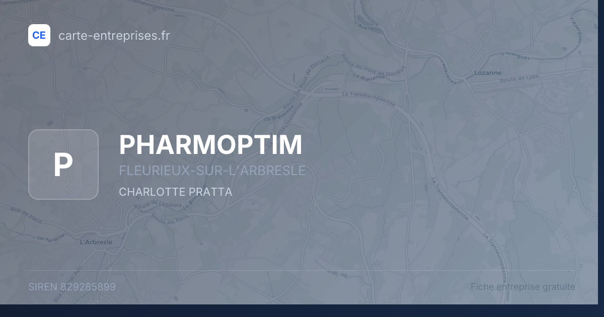 PHARMOPTIM — 829285899 — fiche entreprise
