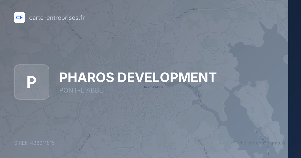 PHAROS DEVELOPMENT — 438211815 — fiche entreprise
