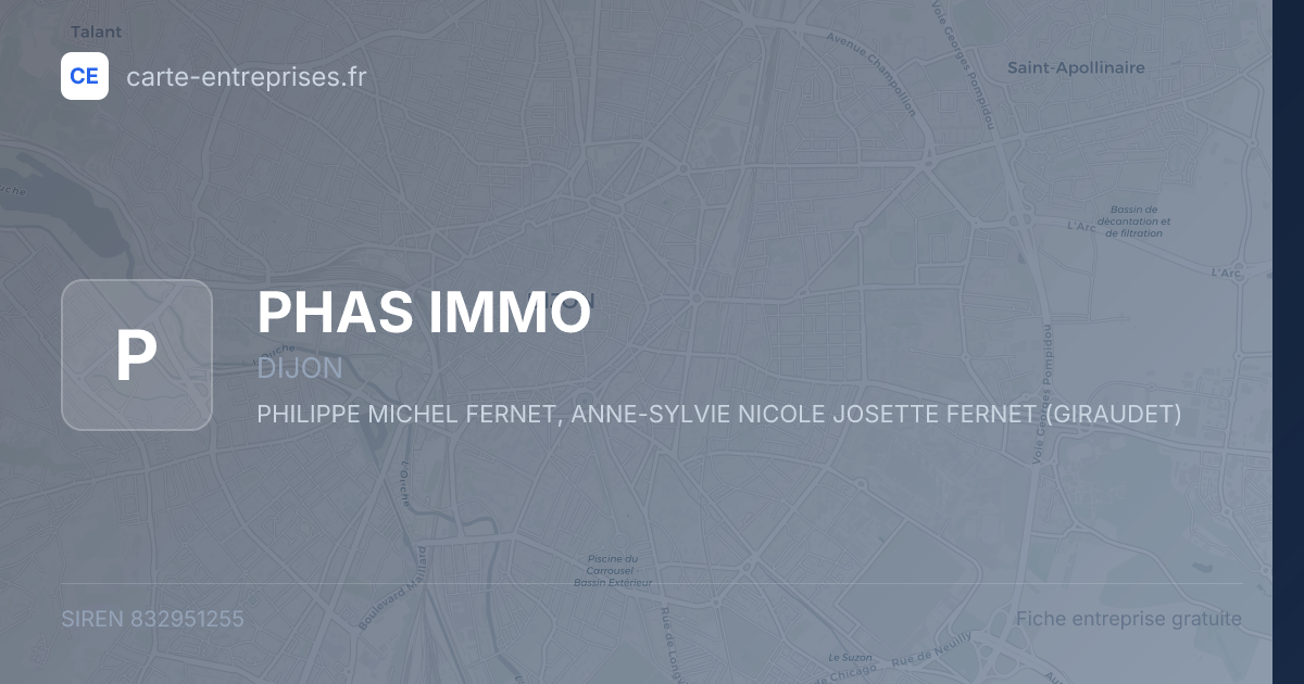 PHAS IMMO — 832951255 — fiche entreprise