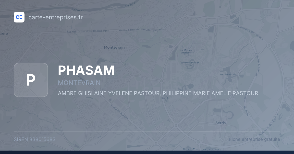 PHASAM — 838015683 — fiche entreprise