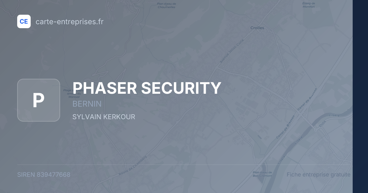 PHASER SECURITY — 839477668 — fiche entreprise