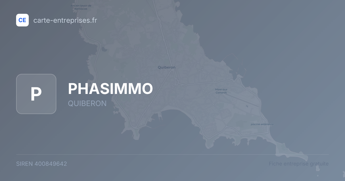 PHASIMMO — 400849642 — fiche entreprise