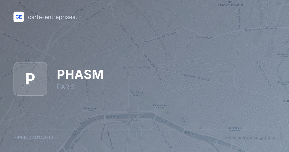 PHASM — 449148766 — fiche entreprise
