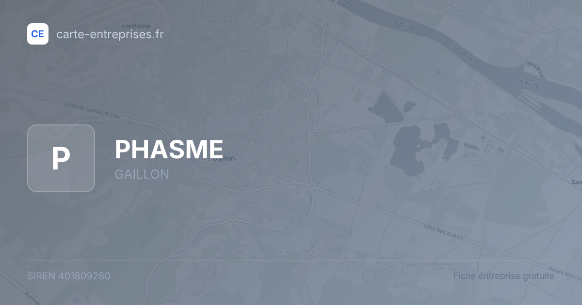 PHASME — 401809280 — fiche entreprise