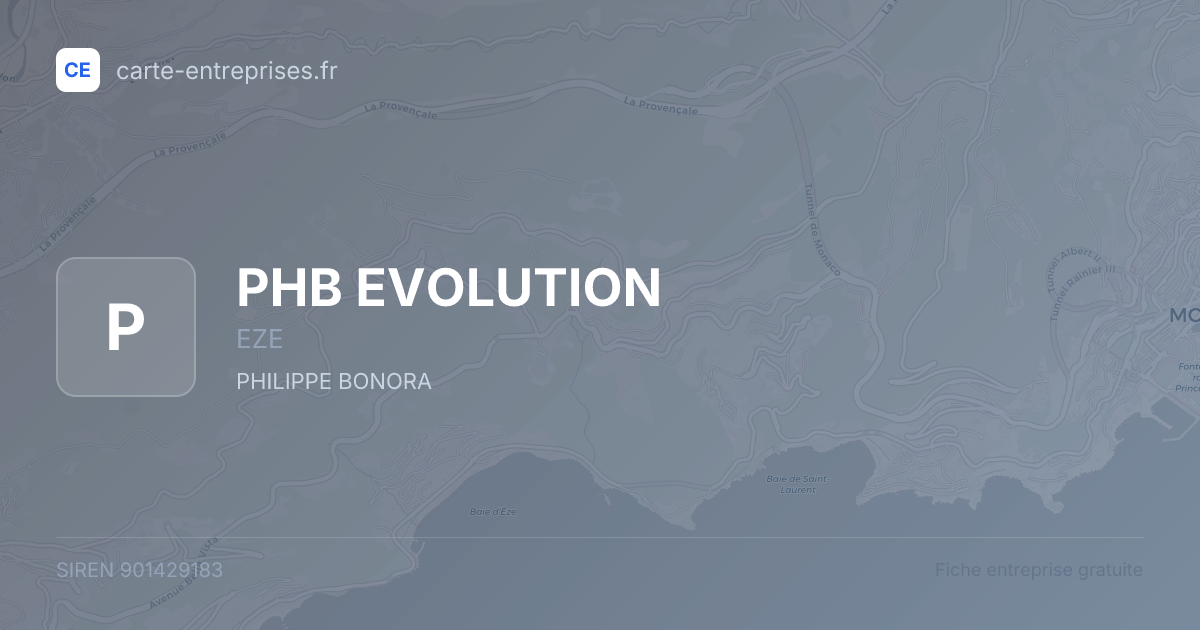 PHB EVOLUTION — 901429183 — fiche entreprise