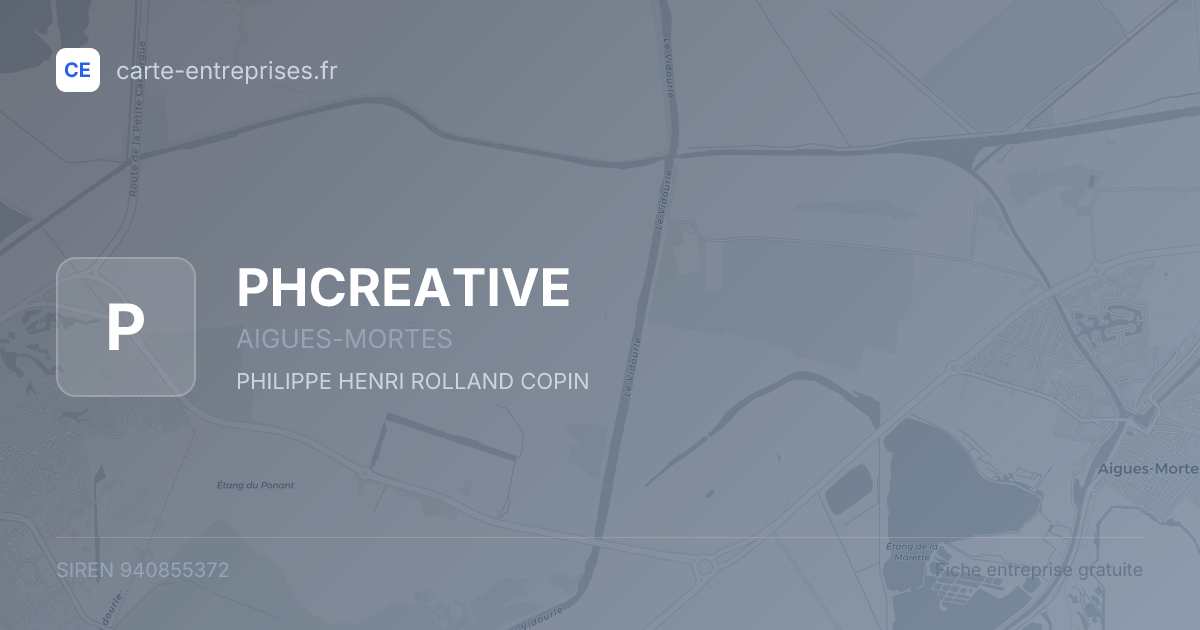 PHCREATIVE — 940855372 — fiche entreprise