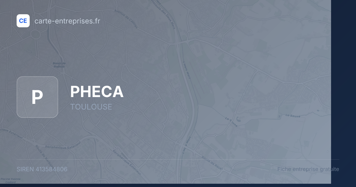 PHECA — 413584806 — fiche entreprise