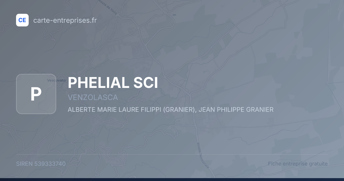 PHELIAL SCI — 539333740 — fiche entreprise