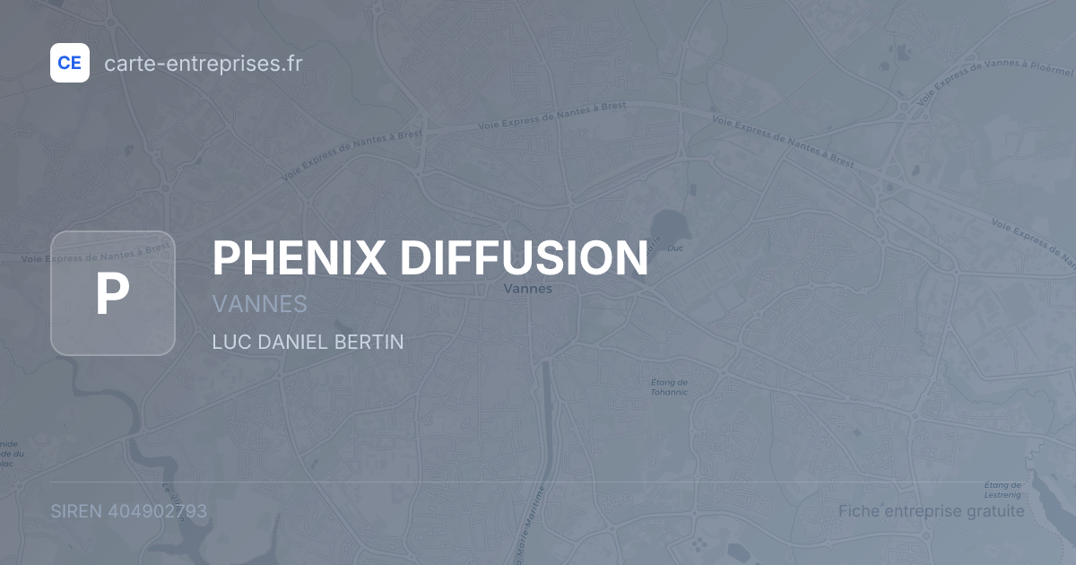 PHENIX DIFFUSION — 404902793 — fiche entreprise