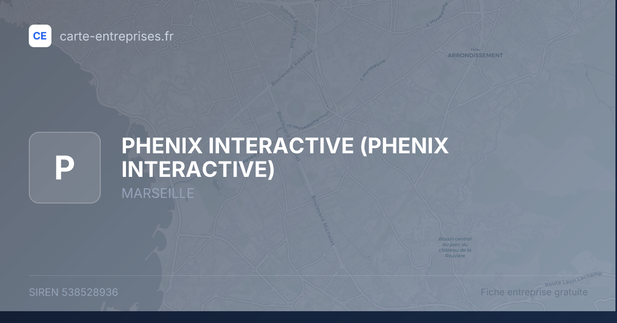 PHENIX INTERACTIVE — 538528936 — fiche entreprise